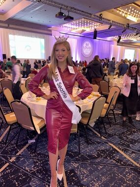 Fashion Nova Red Faux Leather Detail dress